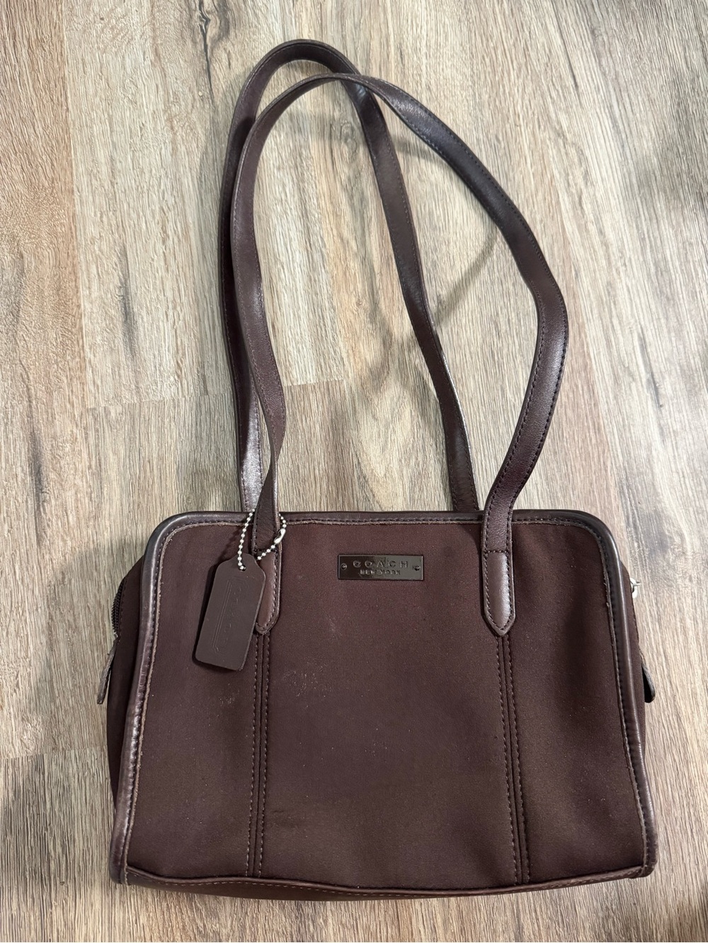 Coach bag neoprene brown
